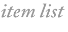 item list 商品一覧