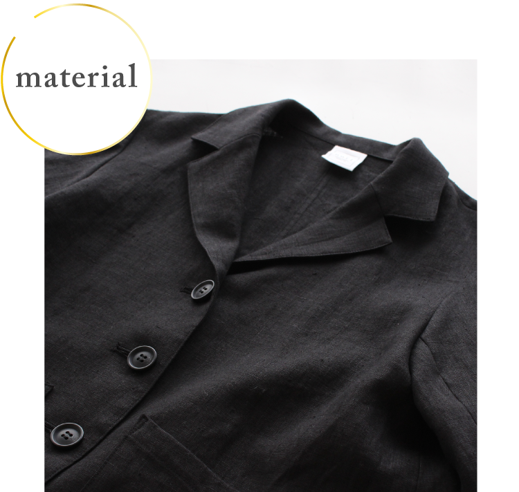 私らしいオケージョン服 素材　リトアニアリネン