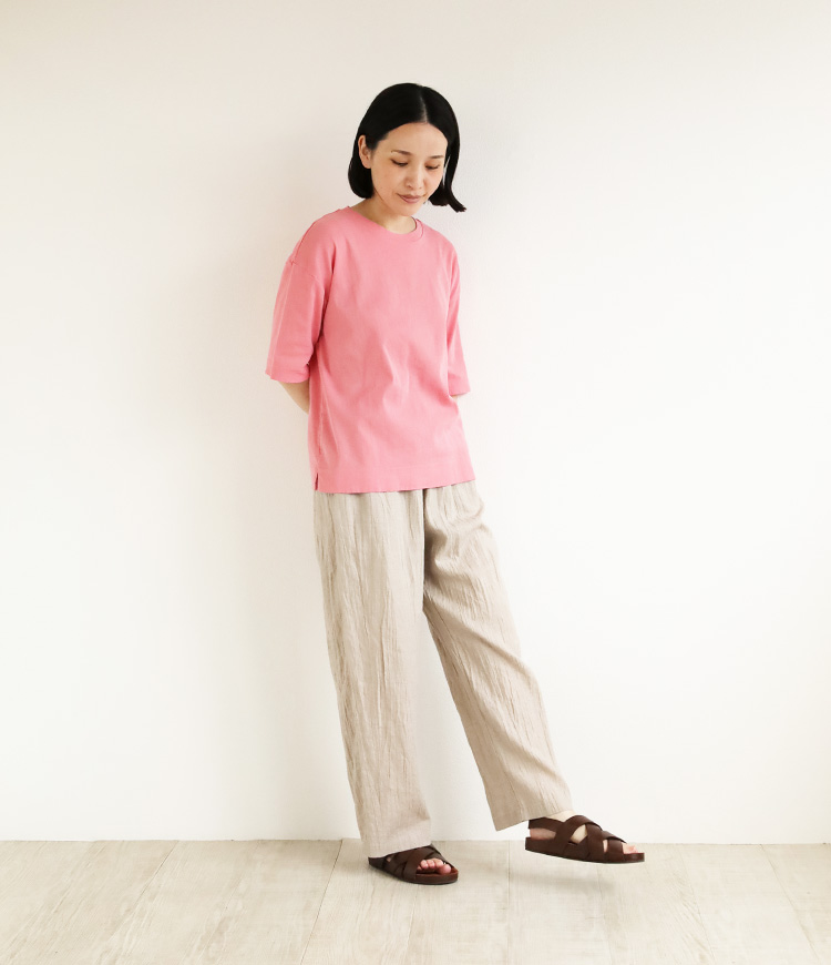 ビワコットン五分袖Tシャツ