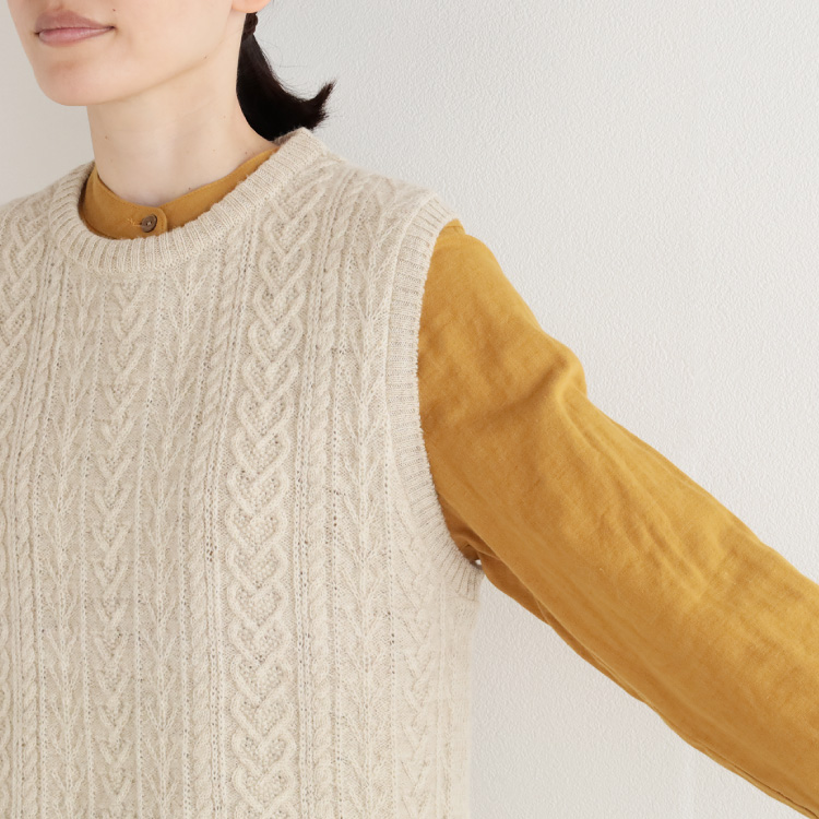 RINEN リネン　ウールベスト RINEN [リネン] 2/48ウール綾織ベスト [23406] : refalt blog