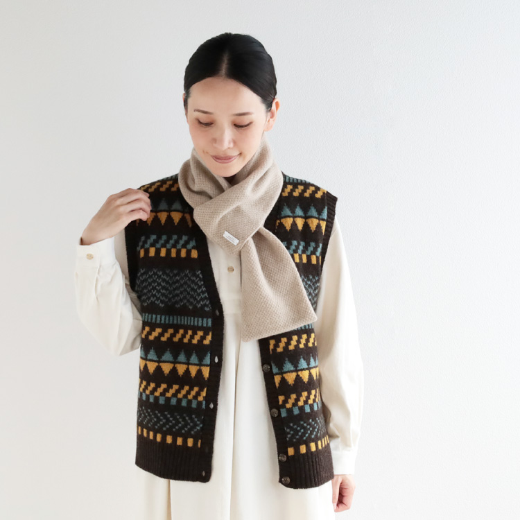 nofl】かのこ編み衿巻 644003900 | ナチュラル服通販サイト nofl