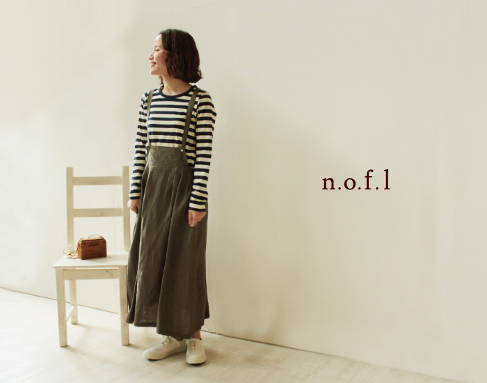nofl コットンクルーネックボーダープルオーバー