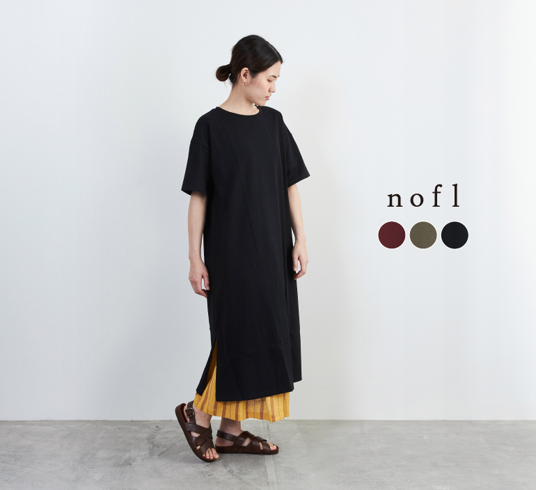 nofl】コットン度詰天竺ワンピース 644101600 | ナチュラル服通販