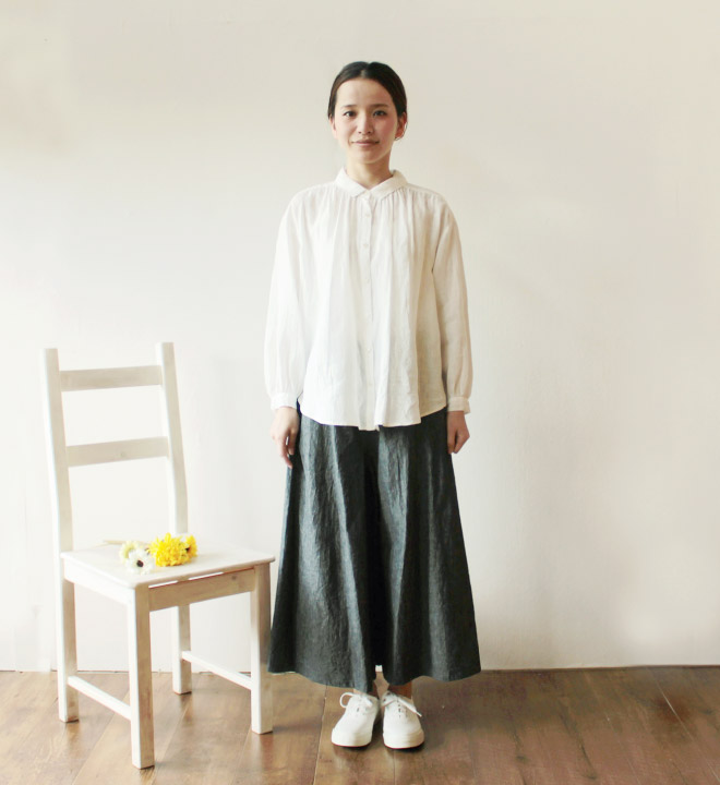 nofl リネンコットンワイドパンツ