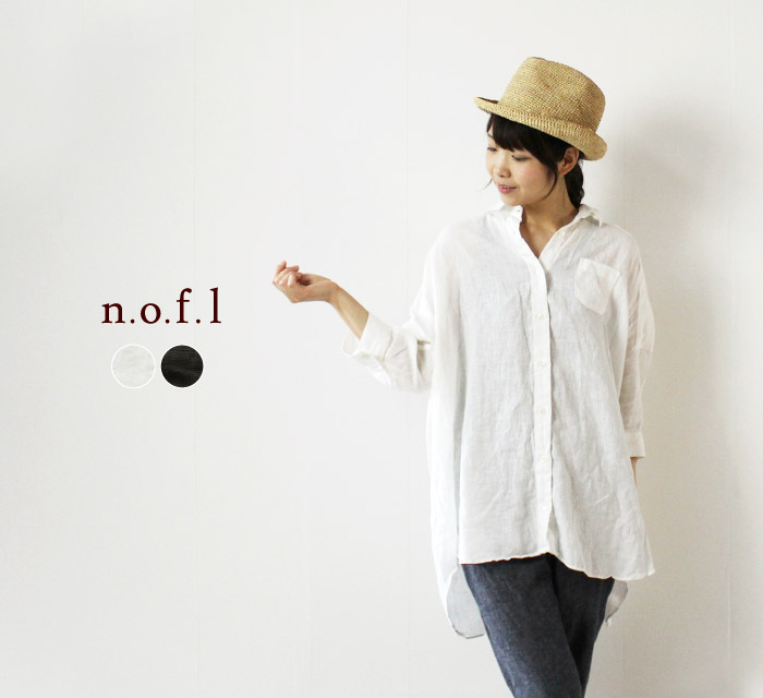 nofl リネンワイドシャツ