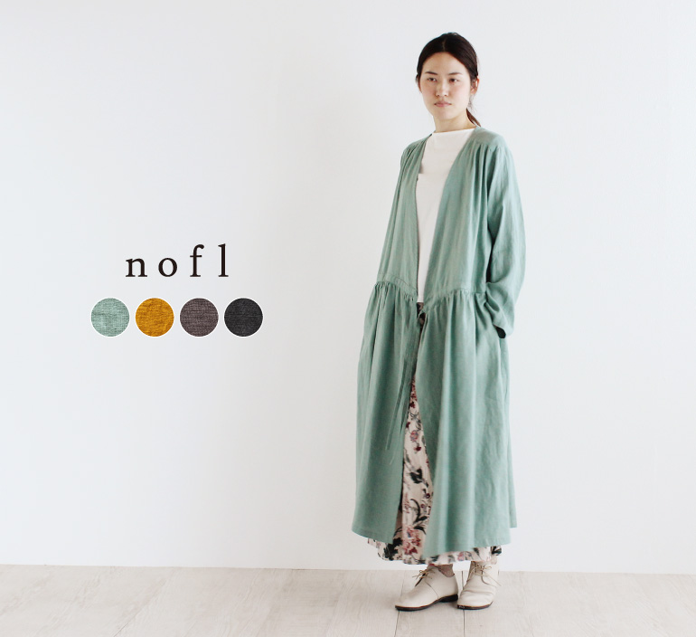 Nofl リトアニアリネンカシュクールワンピース ナチュラル服通販サイト Nofl