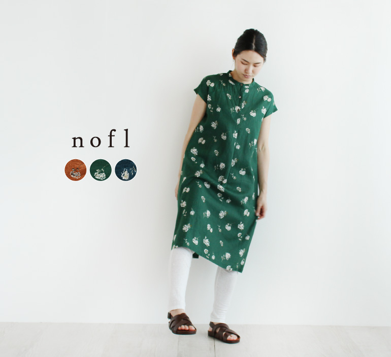 Nofl リネン花柄ワンピース ナチュラル服通販サイト Nofl