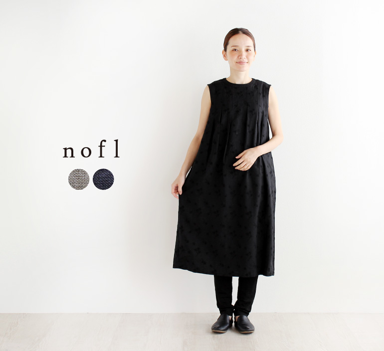 【nofl】リネン刺繍ノースリーブワンピース 644204430 | ナチュラル服通販サイト nofl