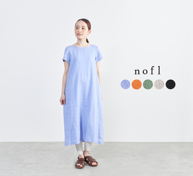 Nofl リトアニアリネン半袖ワンピース ナチュラル服通販サイト Nofl