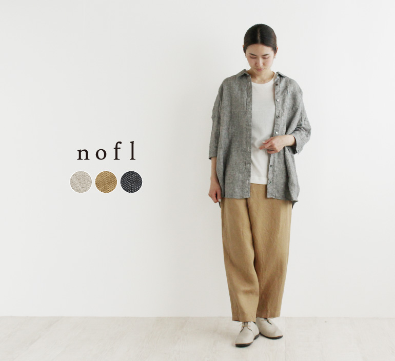 nofl リネンツイルラップパンツ