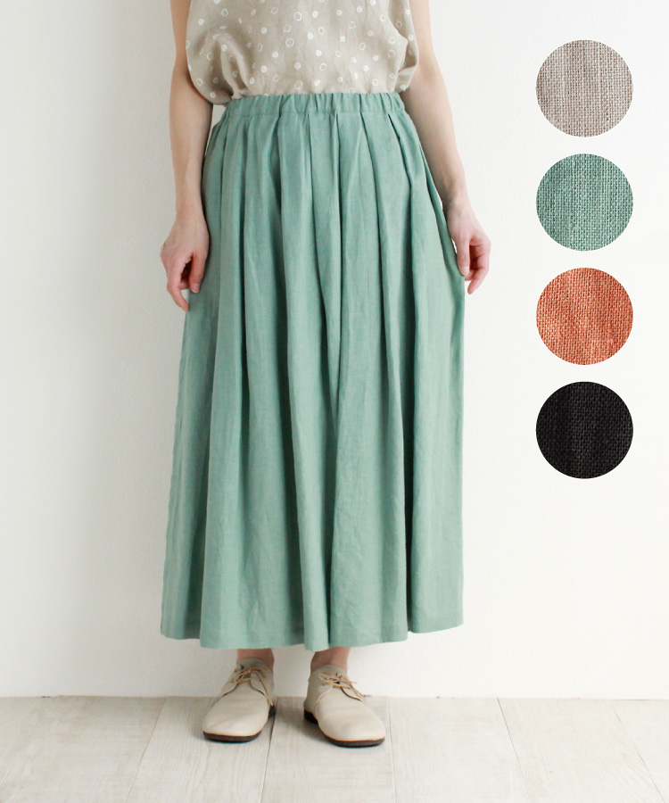 【nofl】リトアニアリネンタックスカート