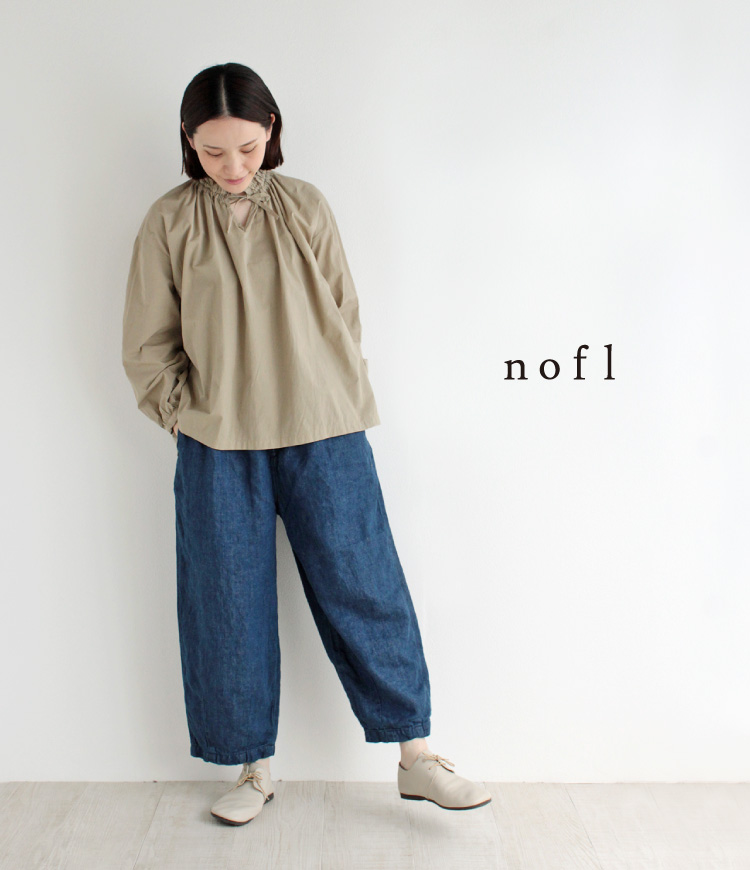 nofl リネンインディゴデニムパンツ