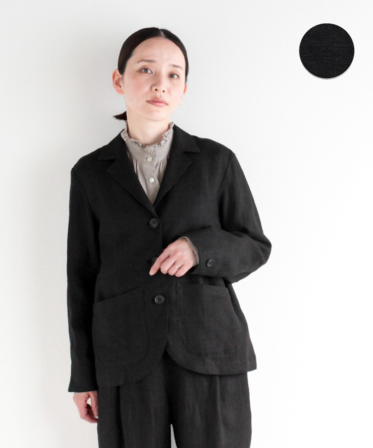 【nofl】リトアニアリネンテーラードジャケット