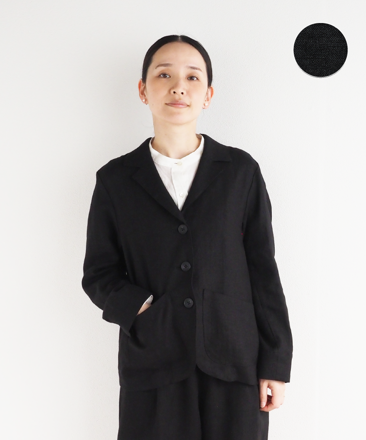 【nofl】リトアニアリネンテーラードジャケット