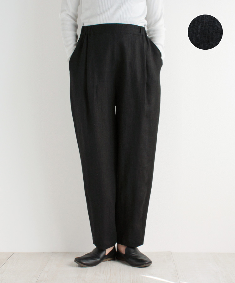 【nofl】リトアニアリネンテーパードパンツ