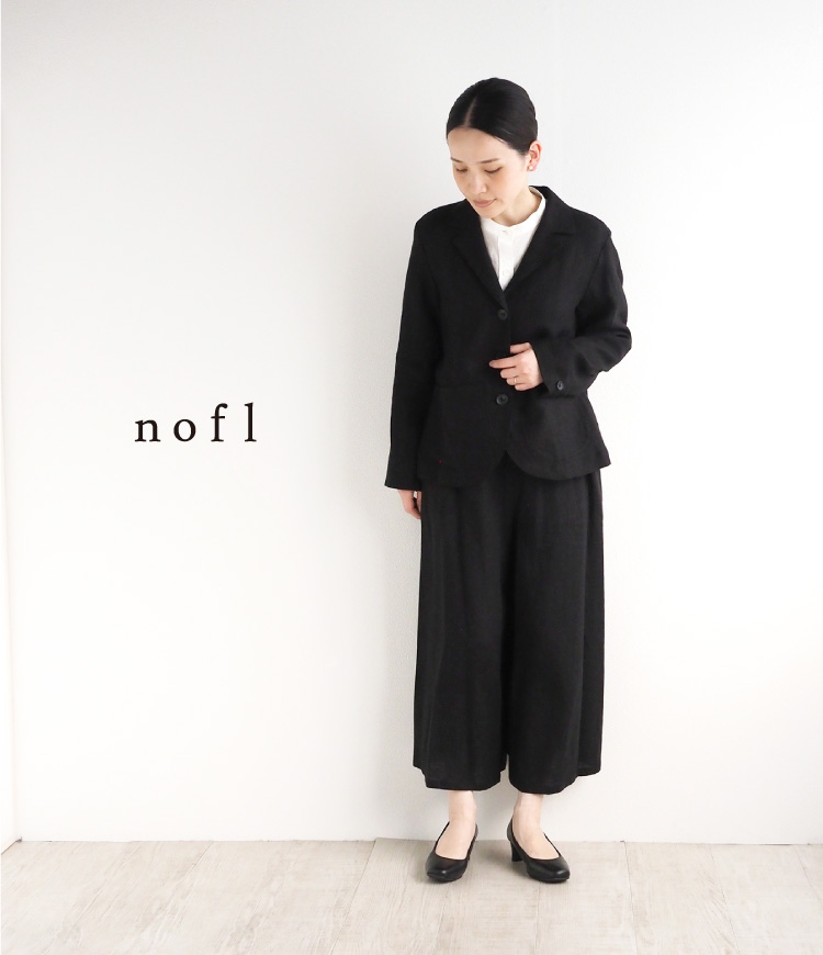 nofl リトアニアリネンワイドパンツ