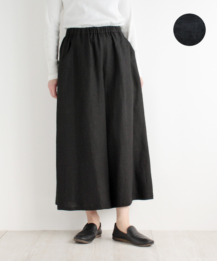 【nofl】リトアニアリネンワイドパンツ