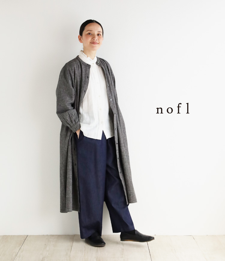 nofl コットンデニムイージーパンツ