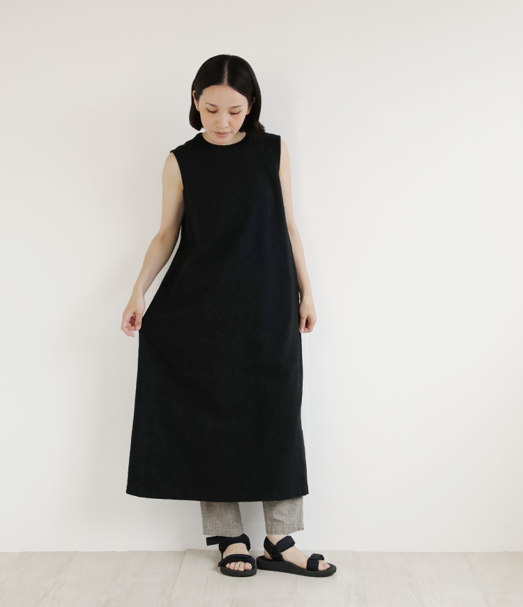 新品・美品♪マリメッコ◆HARJUS　ノースリーブワンピース コットン　ベルト マリメッコ marimekko *Hattaraコットンプリントベルテッド
