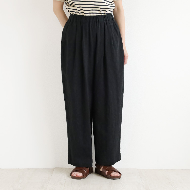 nofl】コットンリネンジャガードバルーンパンツ 644210540
