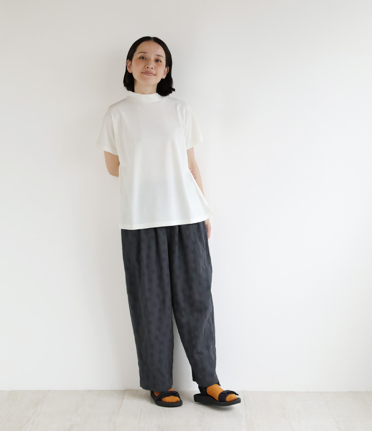 nofl】コットンリネンジャガードバルーンパンツ 644210540