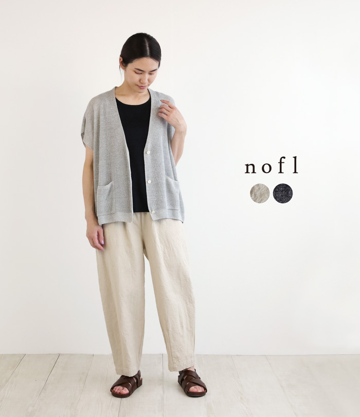 nofl コットンリネンキャンバスバルーンパンツ