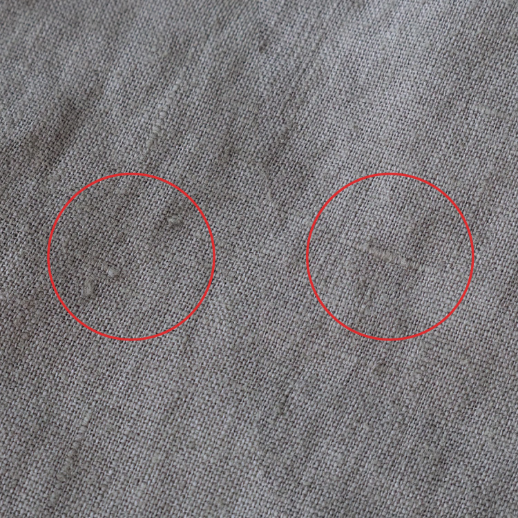 生地アップ 手で持ったところ