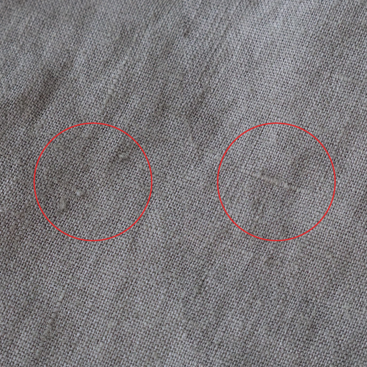 生地アップ 手で持ったところ