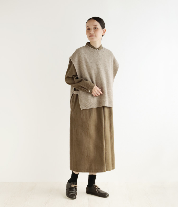 ベストとのコーデ