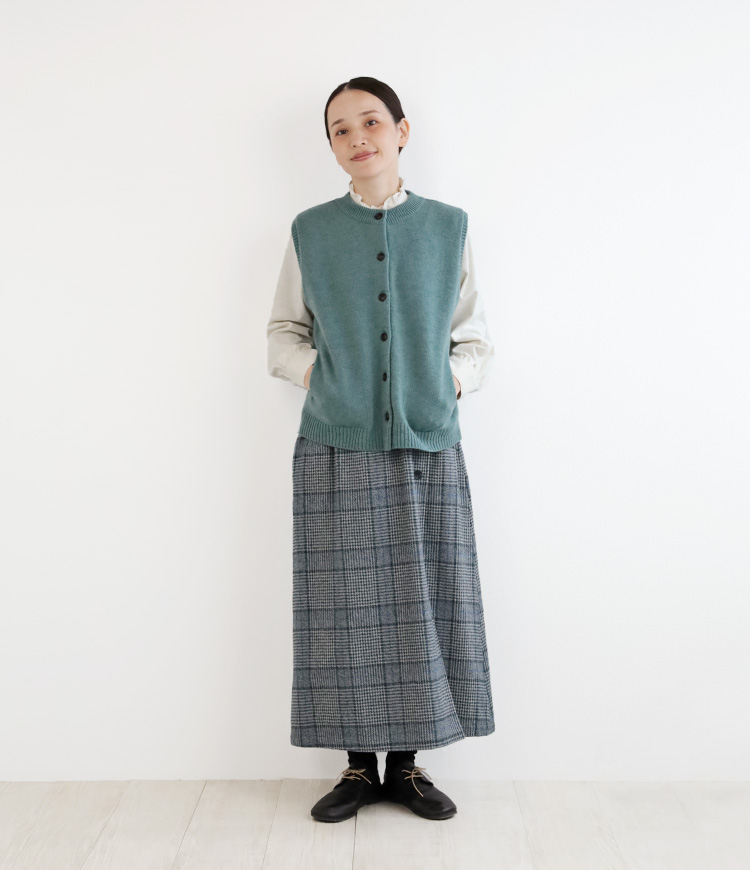 ベストとのコーデ