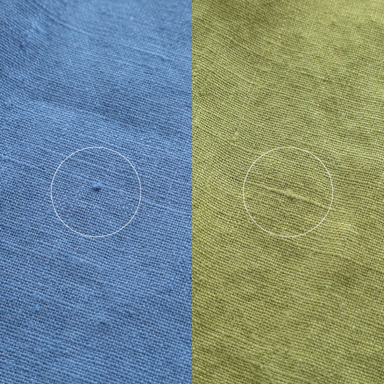 生地アップ 手で持ったところ