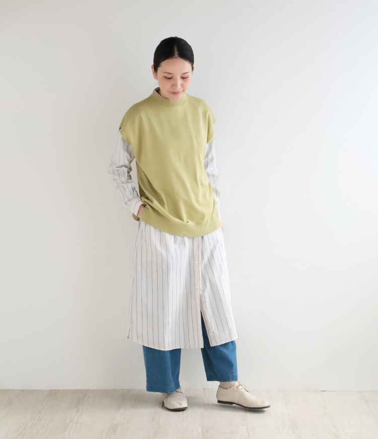 ベストとのコーデ