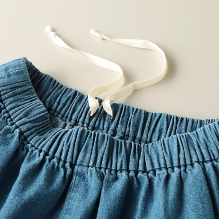 ウエスト内側 リボン調節