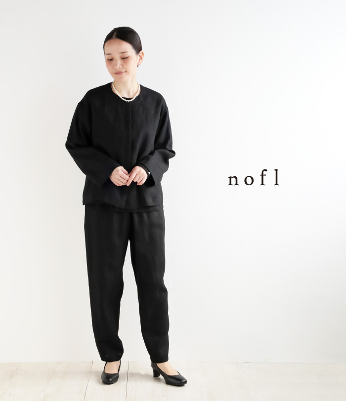 nofl リトアニアリネンタック切替ブラウス