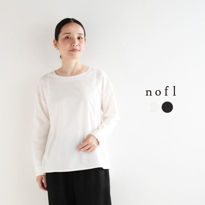 nofl タイプライタークルーネックブラウス