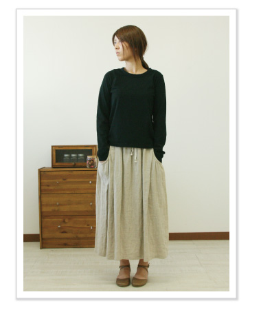 YARRA グランコット長袖プルオーバー コーディネイト03