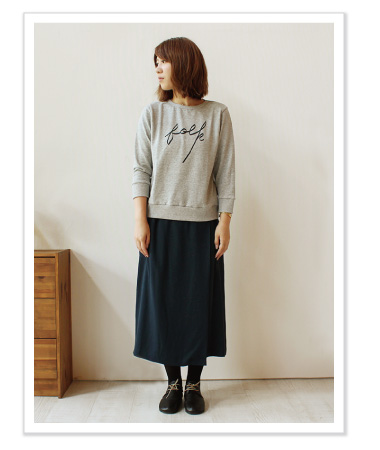 ouxbleu モールスキンラップパンツ コーディネイト01