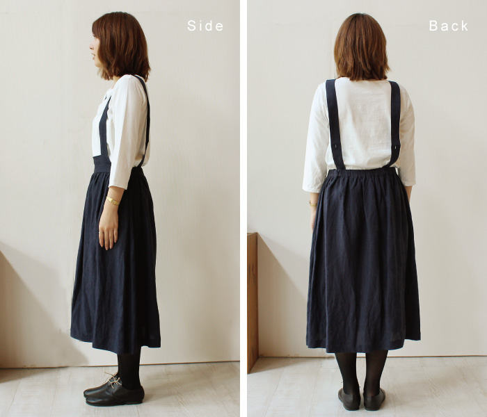 douxbleu 肩紐ロングサロペット