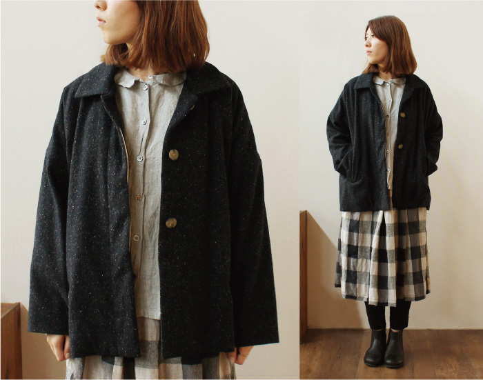 YARRA シルク混ネップコート