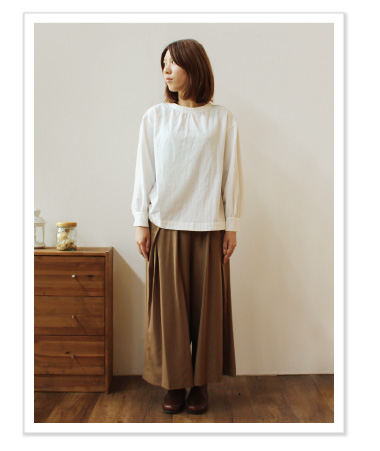 douxbleu コットンビエラブラウス コーディネイト01