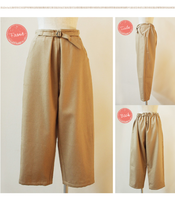 YARRAバックルベルトパンツ