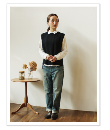 Friendship Denim ロールアップボーイズver.2 コーディネイト01