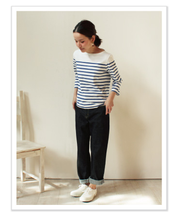 Friendship Denim ロールアップボーイズver.2 コーディネイト01