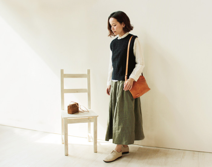 arome de muguet レザーミニショルダー