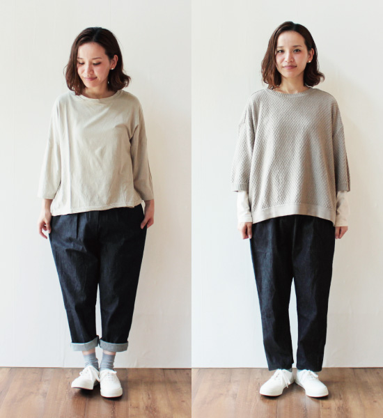 YARRAデニムサルエルパンツ