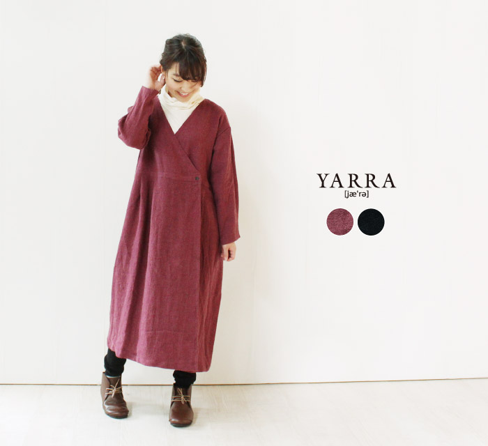 YARRAリネンウールカシュクールワンピース