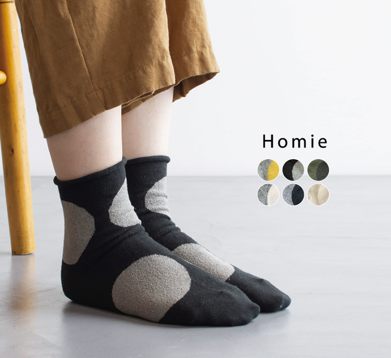 Homie ビッグドットショートソックス