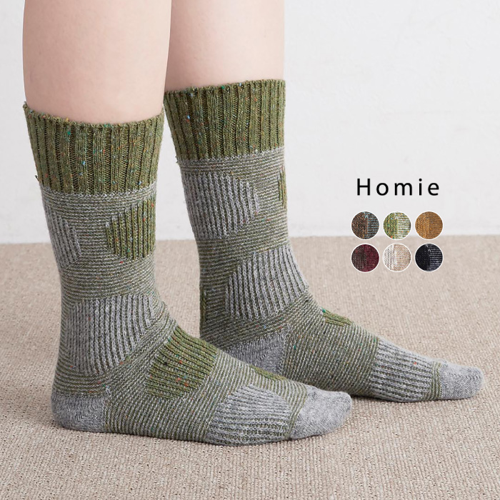 Homie ネップジャガードドットソックス