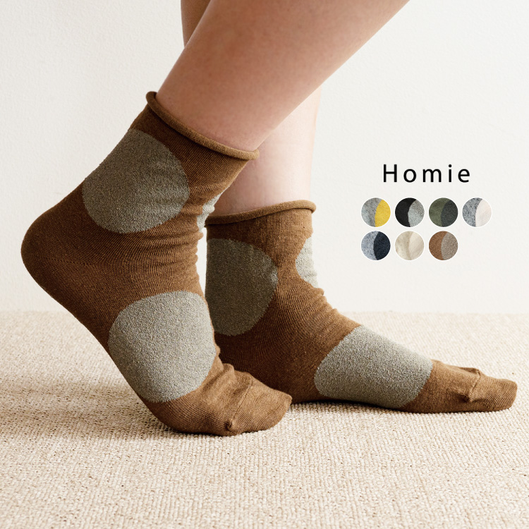 Homie】ビッグドットショートソックス［H-037］ 669600650