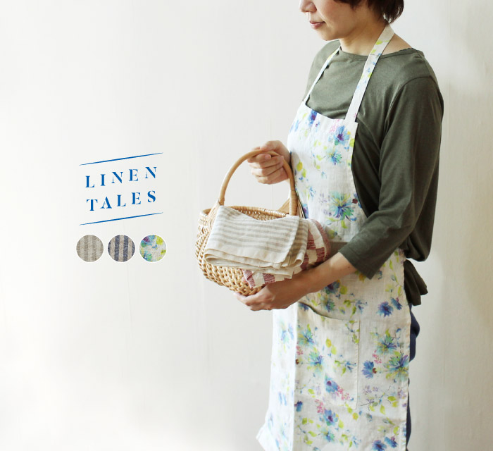 LINEN TALES デイリーエプロン着用